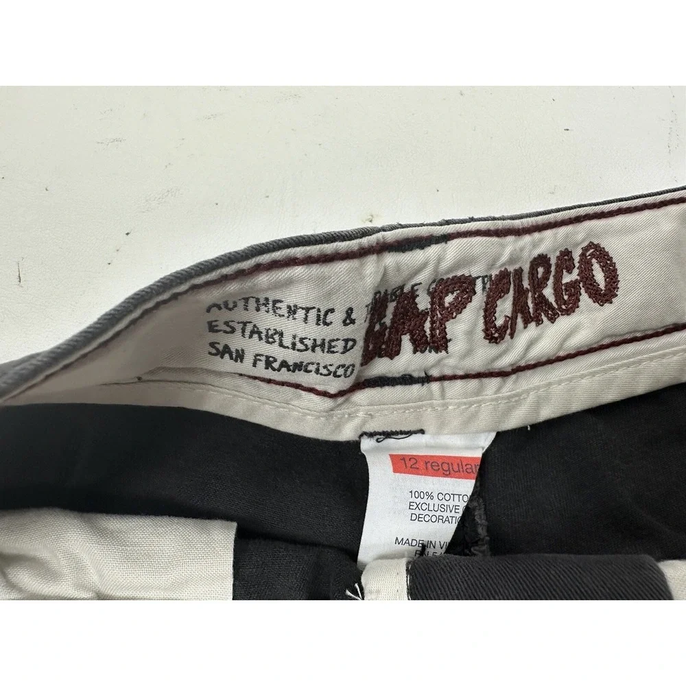 Gap Cargo Shorts Long Boys‎ Size 12 Gray
